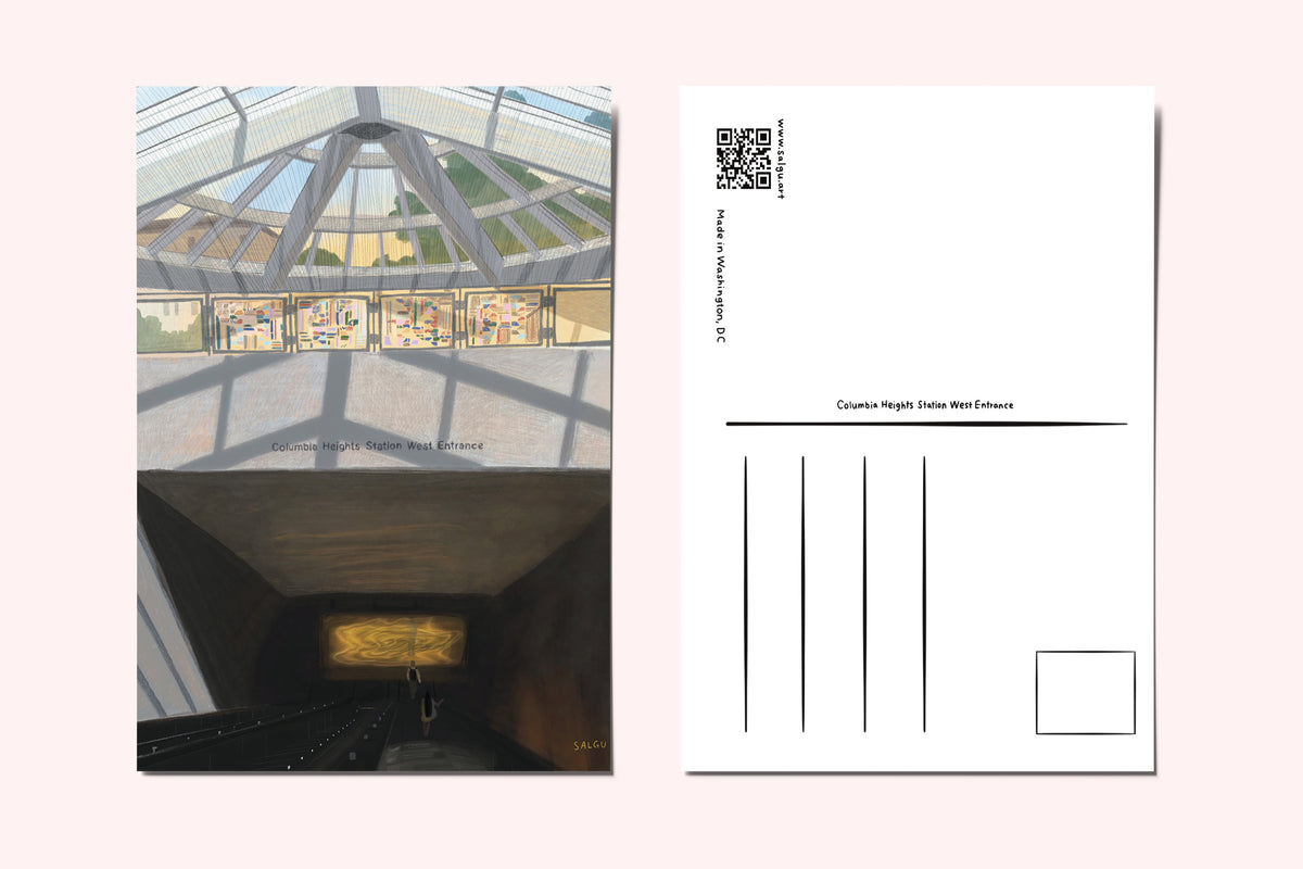 Columbia Heights Metro Station Postcard