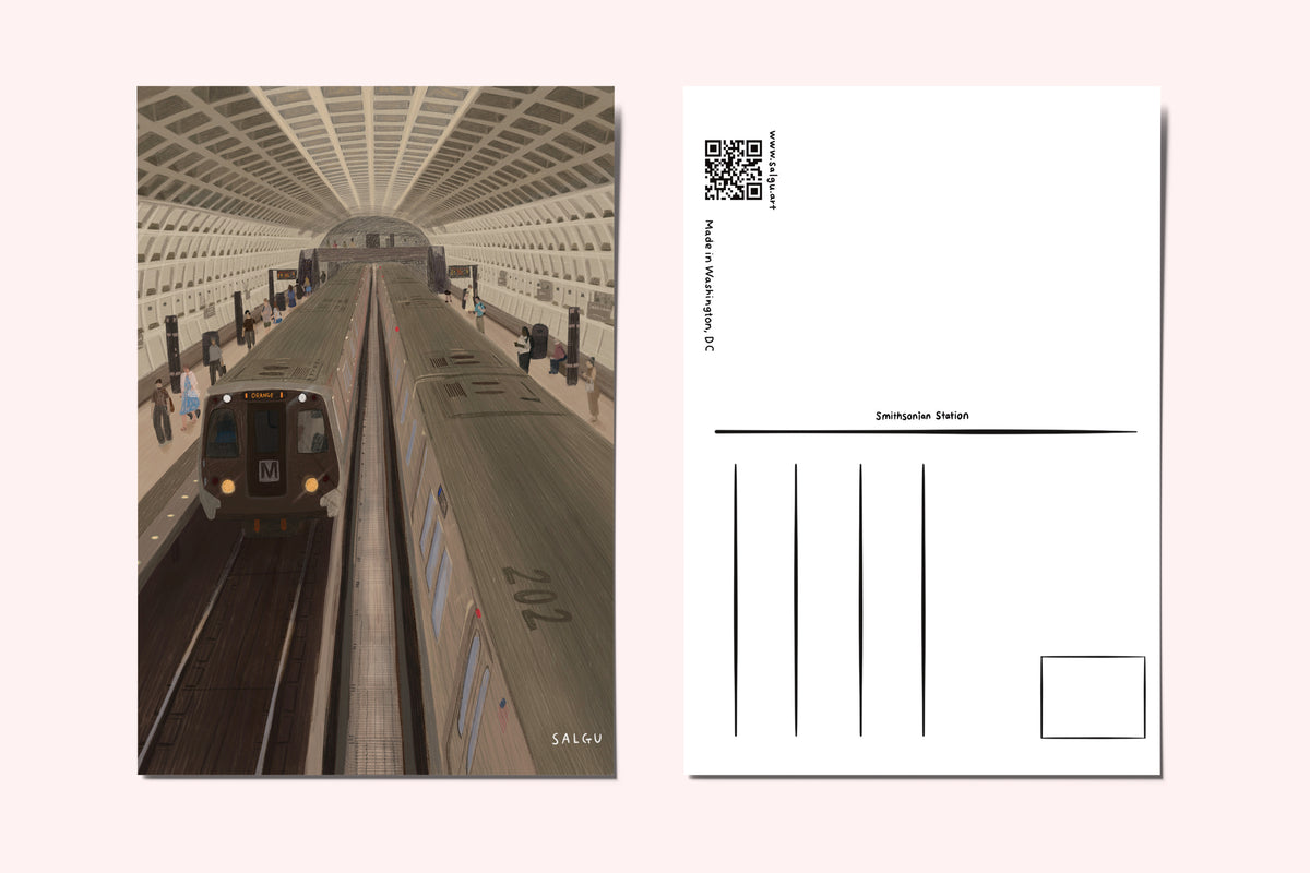 Smithsonian Metro Station Postcard