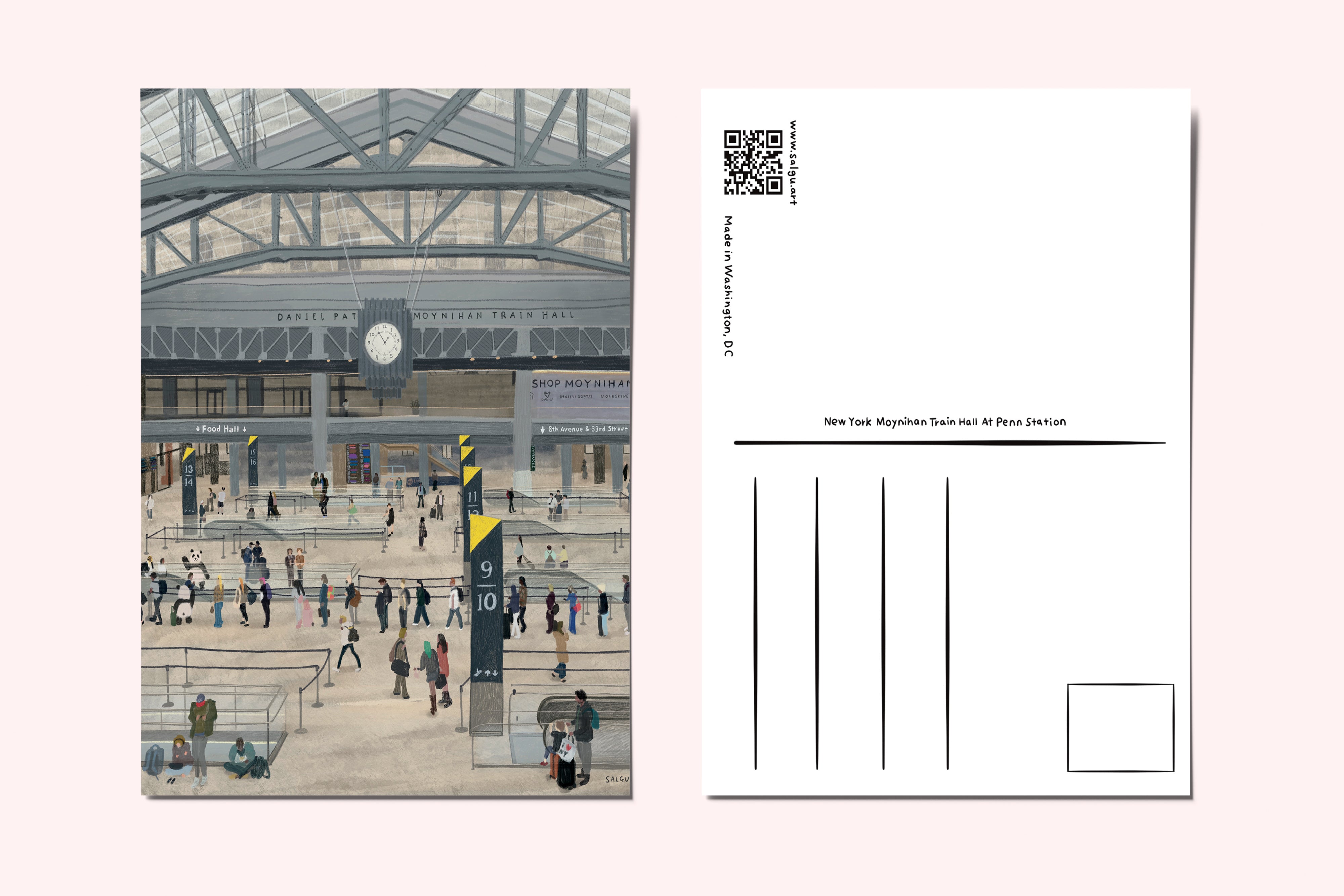 New York Moynihan Train Hall at Penn Station Postcard
