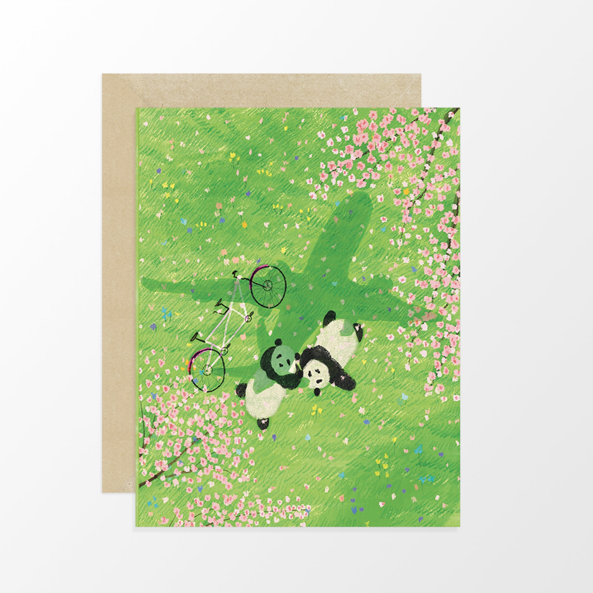 Pandas at the Gravelly Point Card