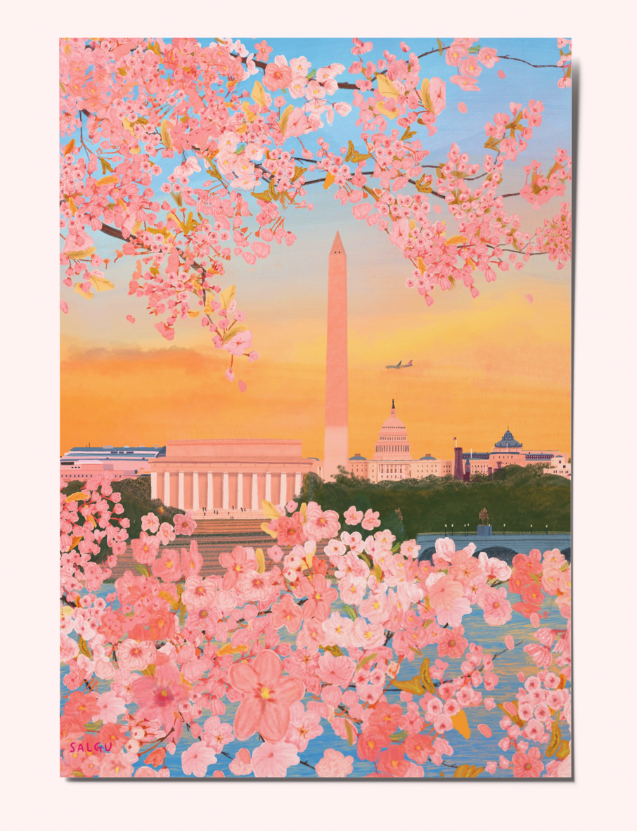 Blooming District Postcard