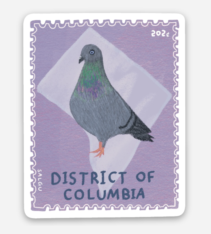 Pigeon Stamp Sticker