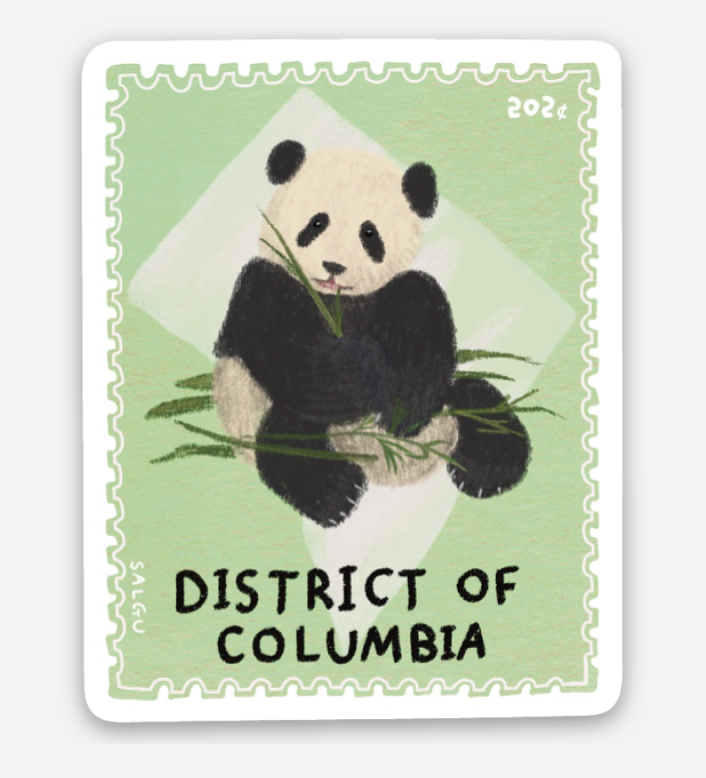 Giant Panda Stamp Sticker