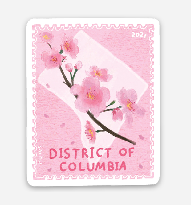 Cherry blossoms Stamp Sticker