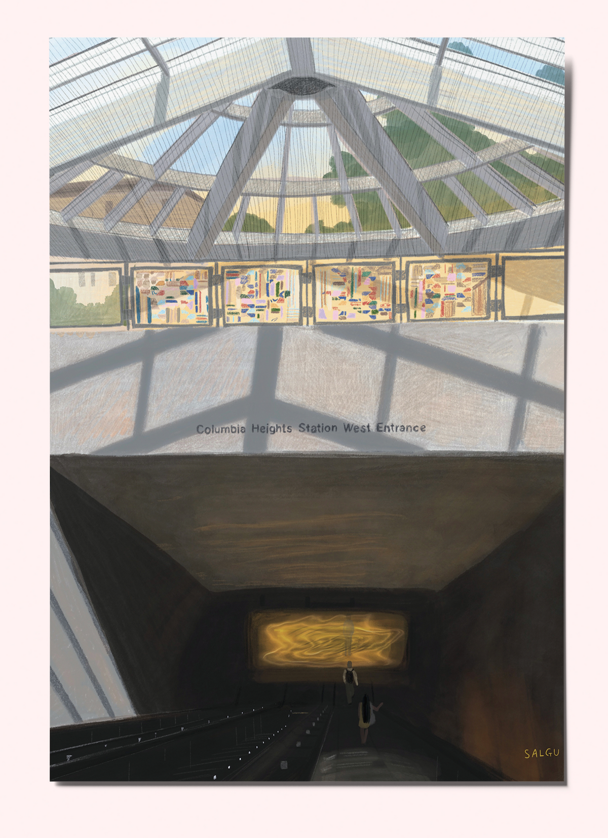 Columbia Heights Metro Station Postcard