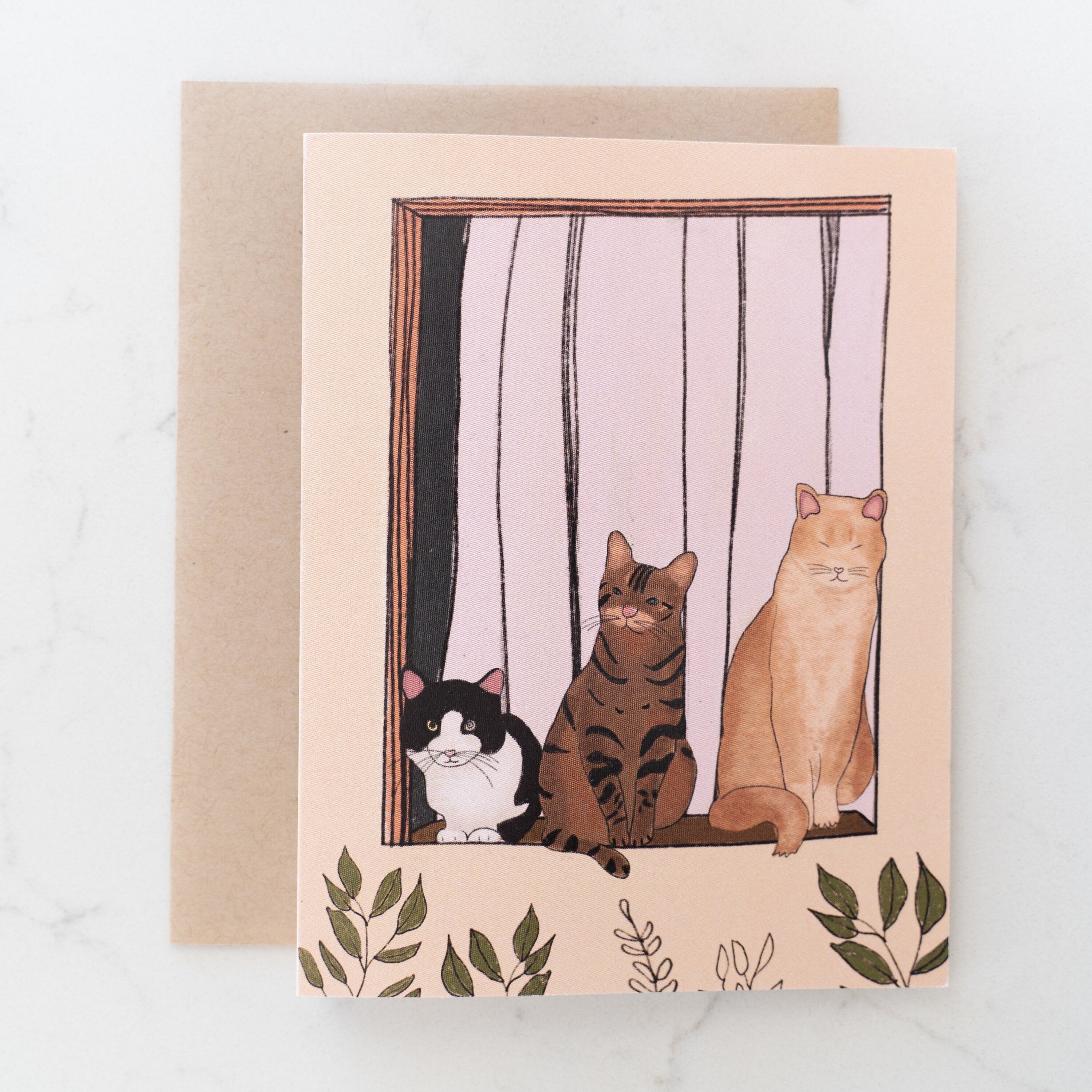 Cats in the Window Card