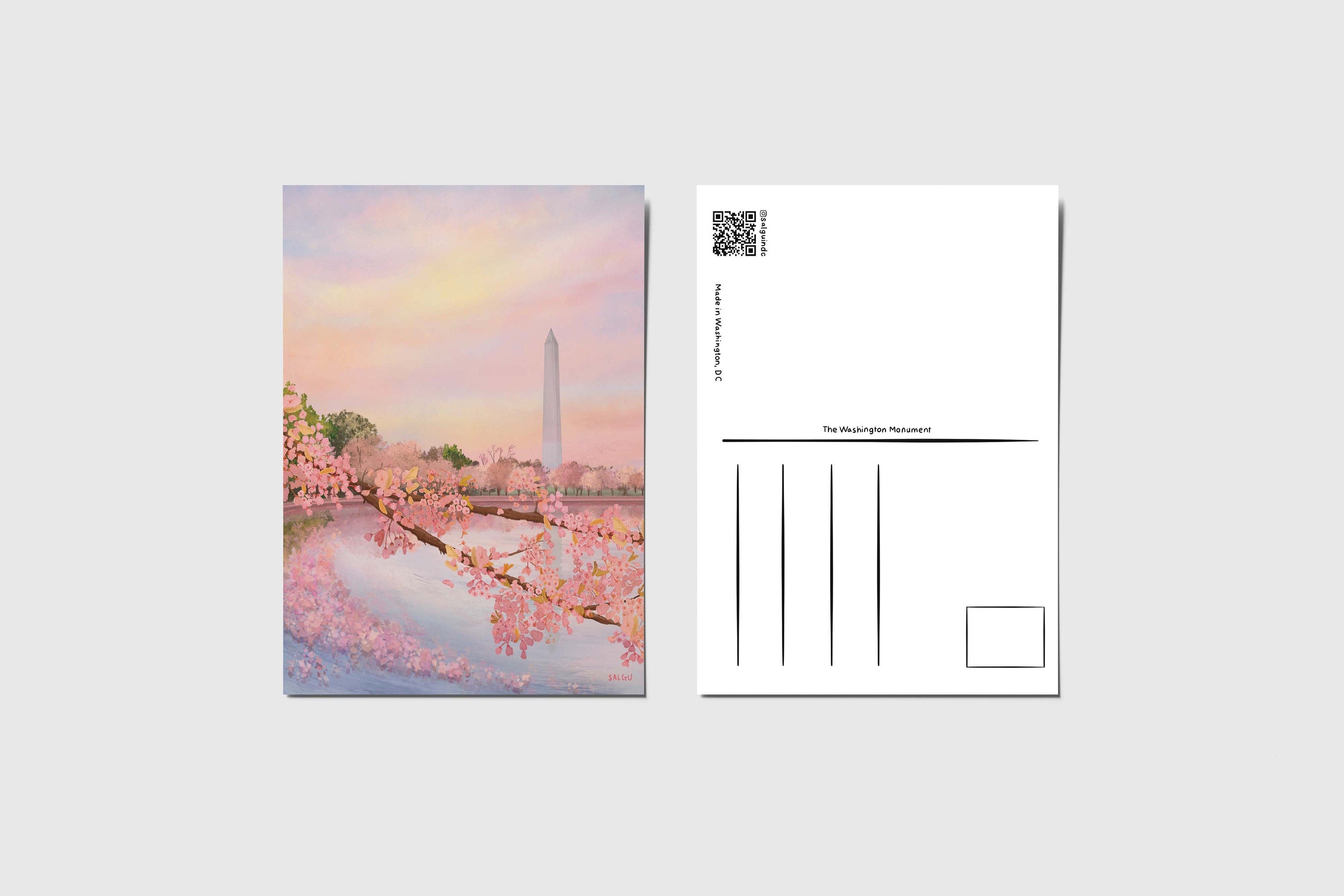 Washington Monument in Bloom Postcard