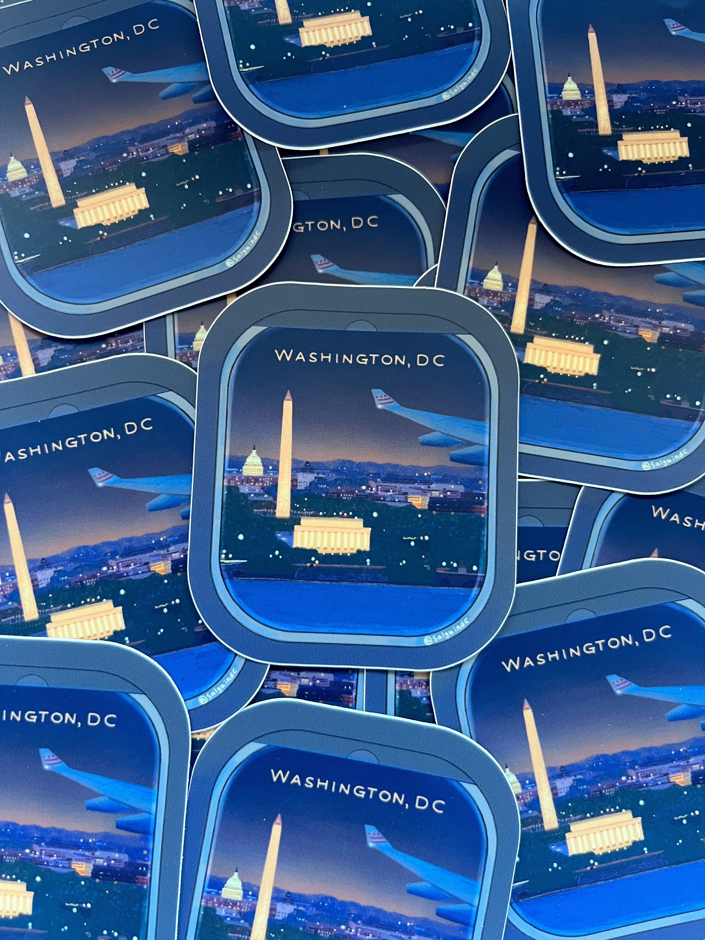 DC from the Airplane Window Sticker