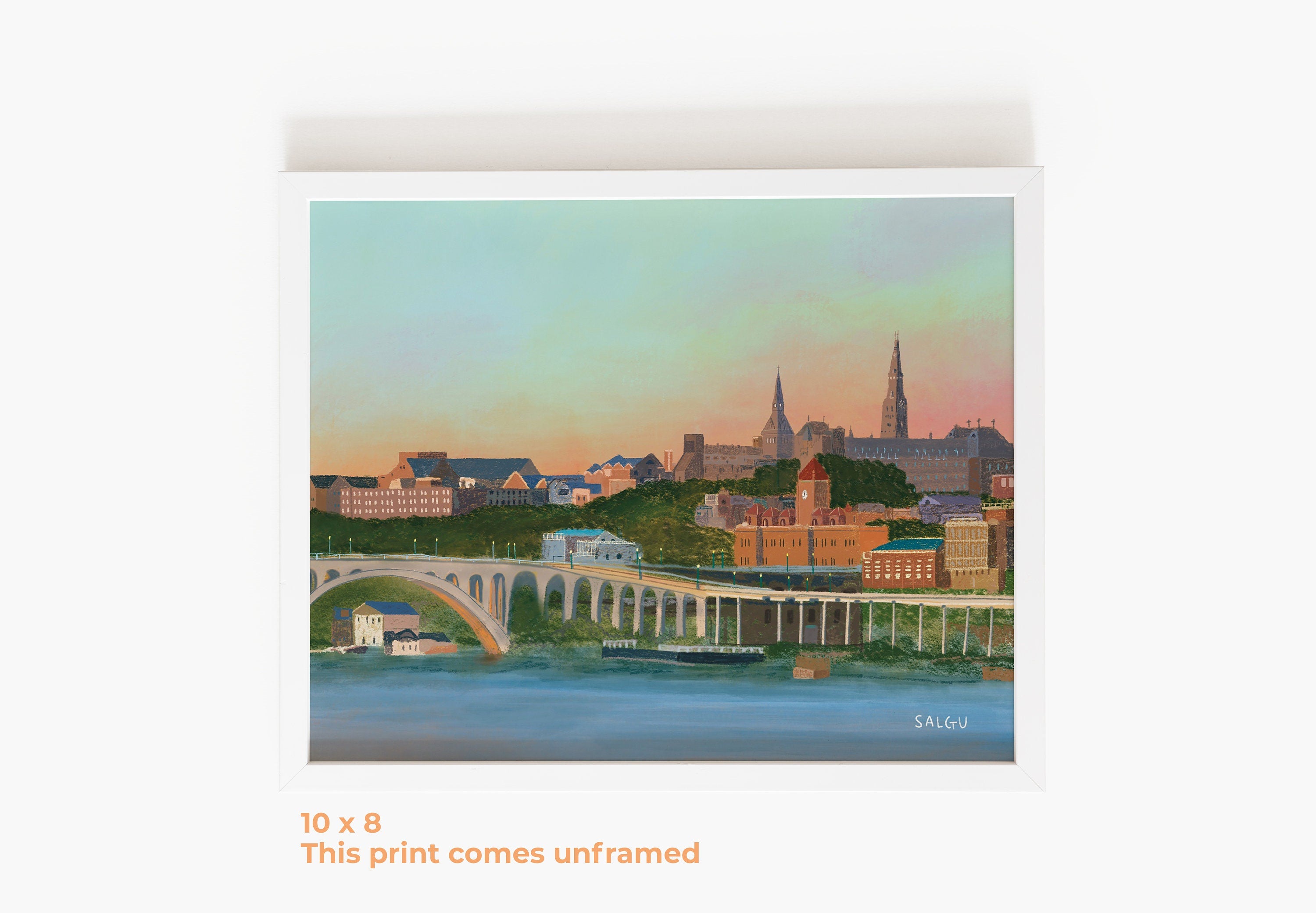 Georgetown from the Potomac Print