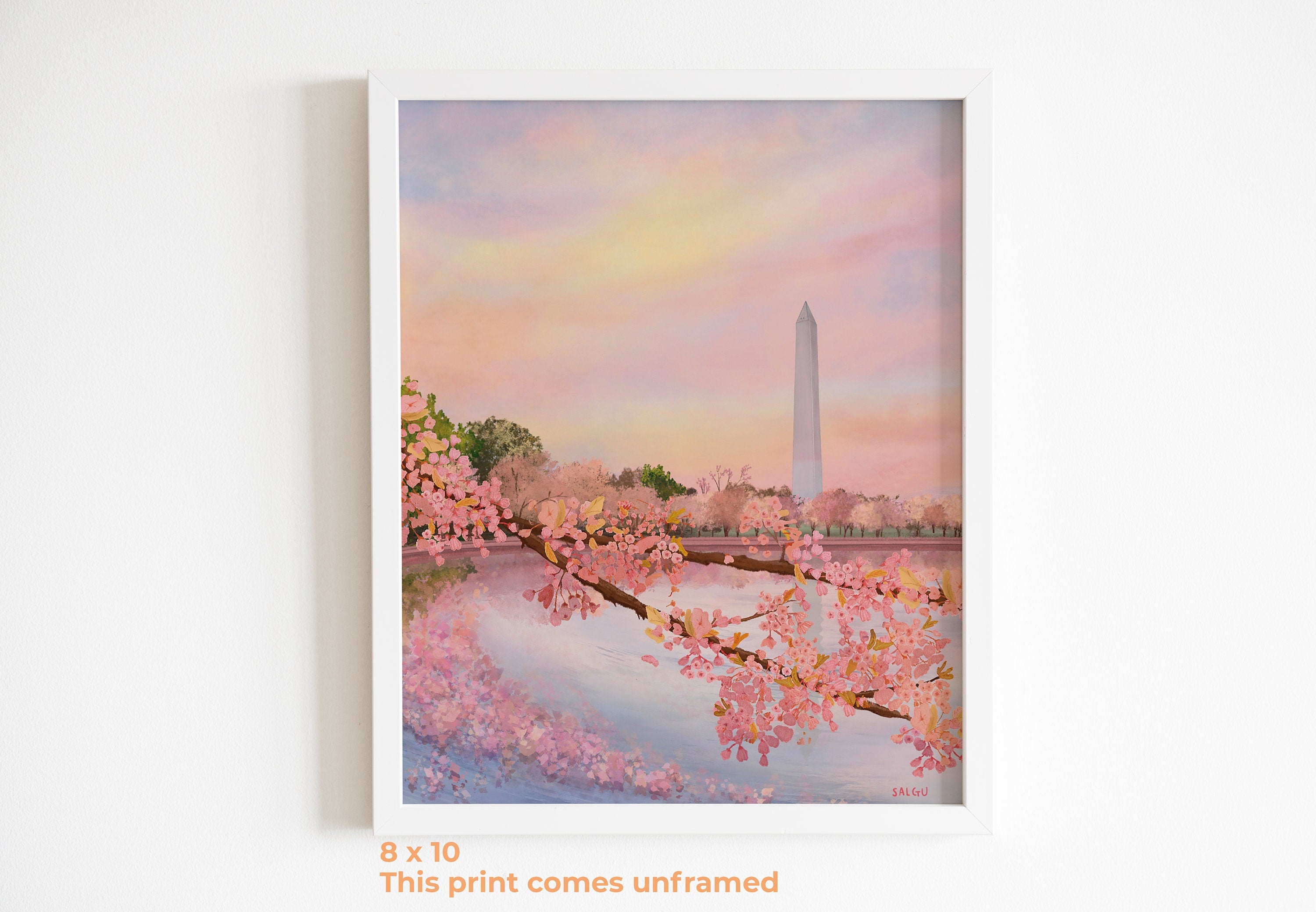 Washington Monument in Bloom Print