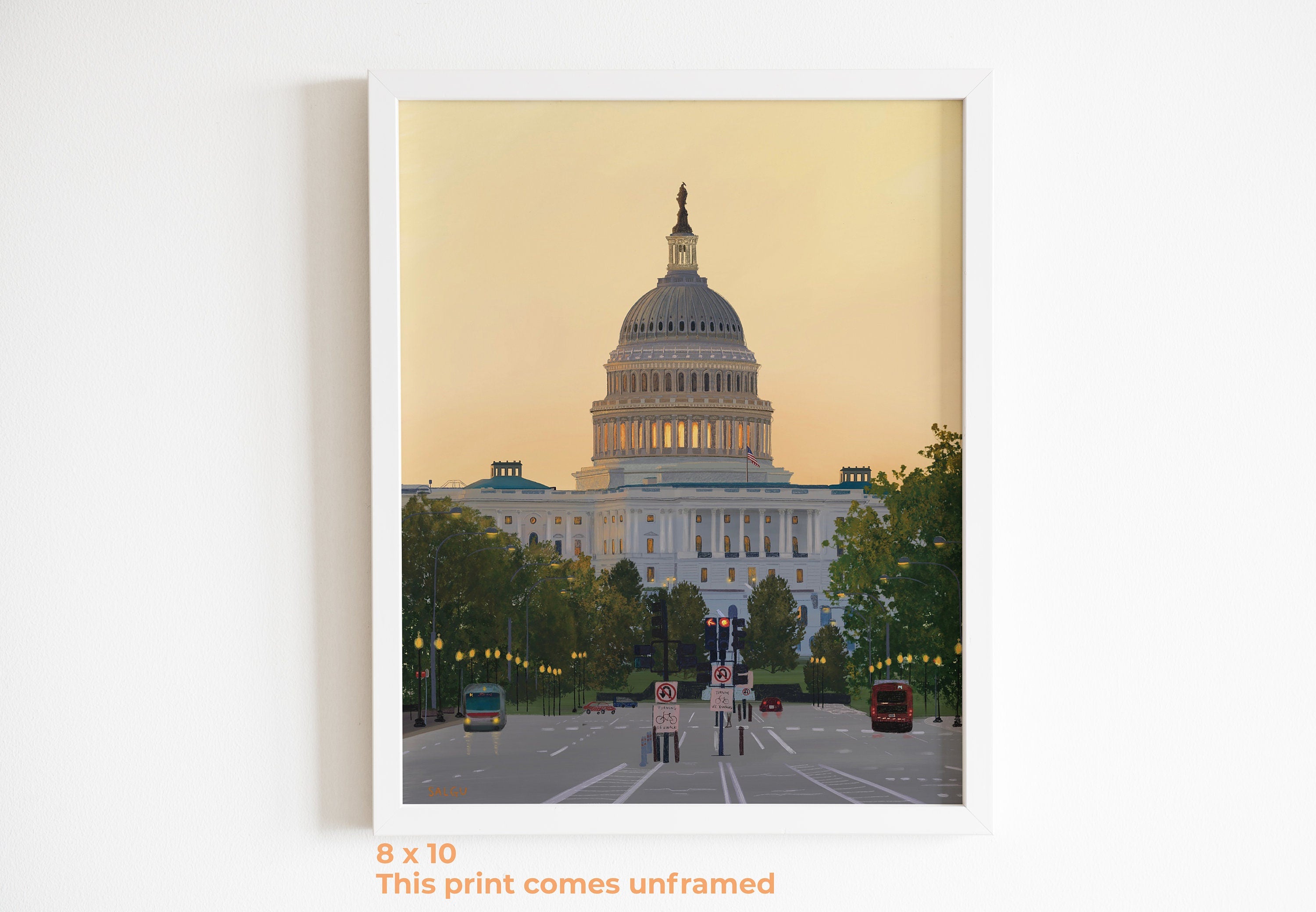 Capitol from Pennsylvania Avenue Print