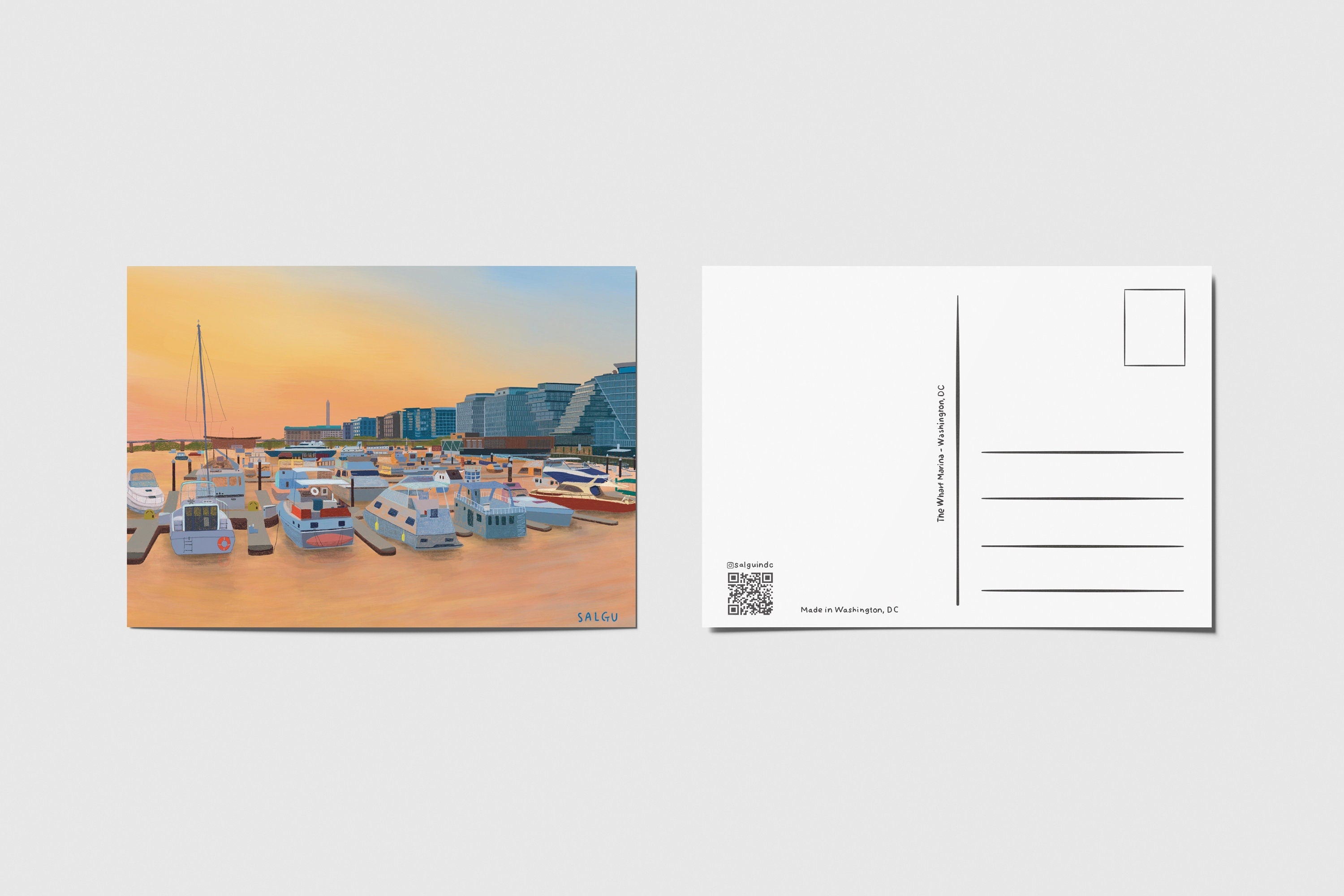 Wharf Marina Postcard
