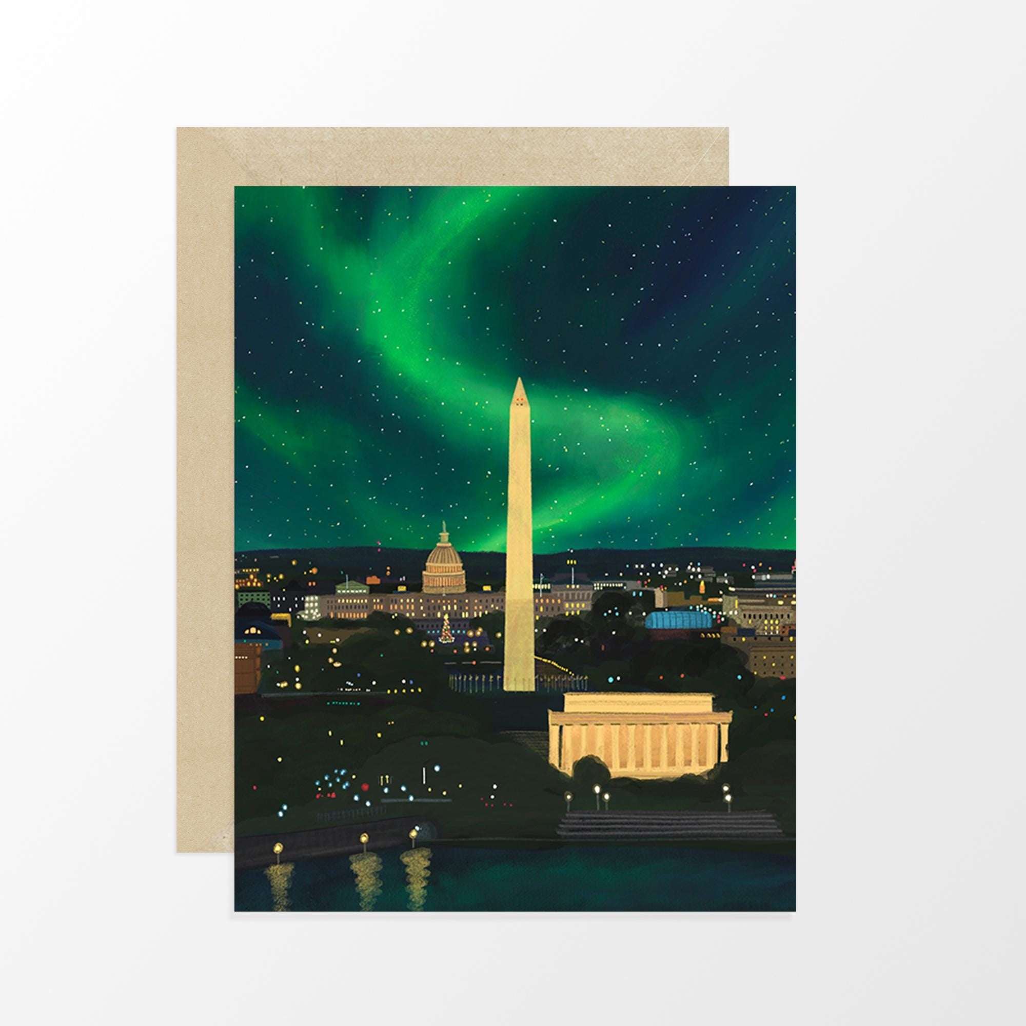 Northern Lights in DC Card