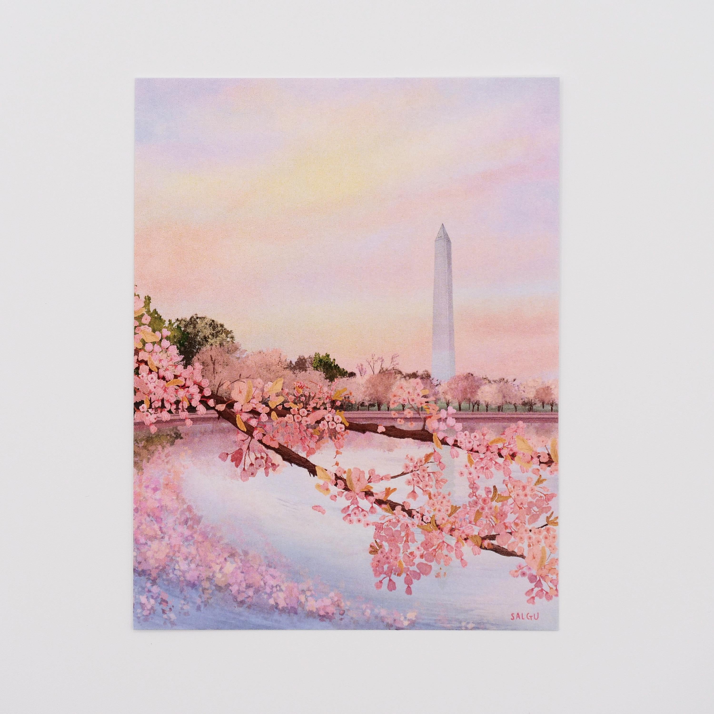 Washington Monument in Bloom Postcard