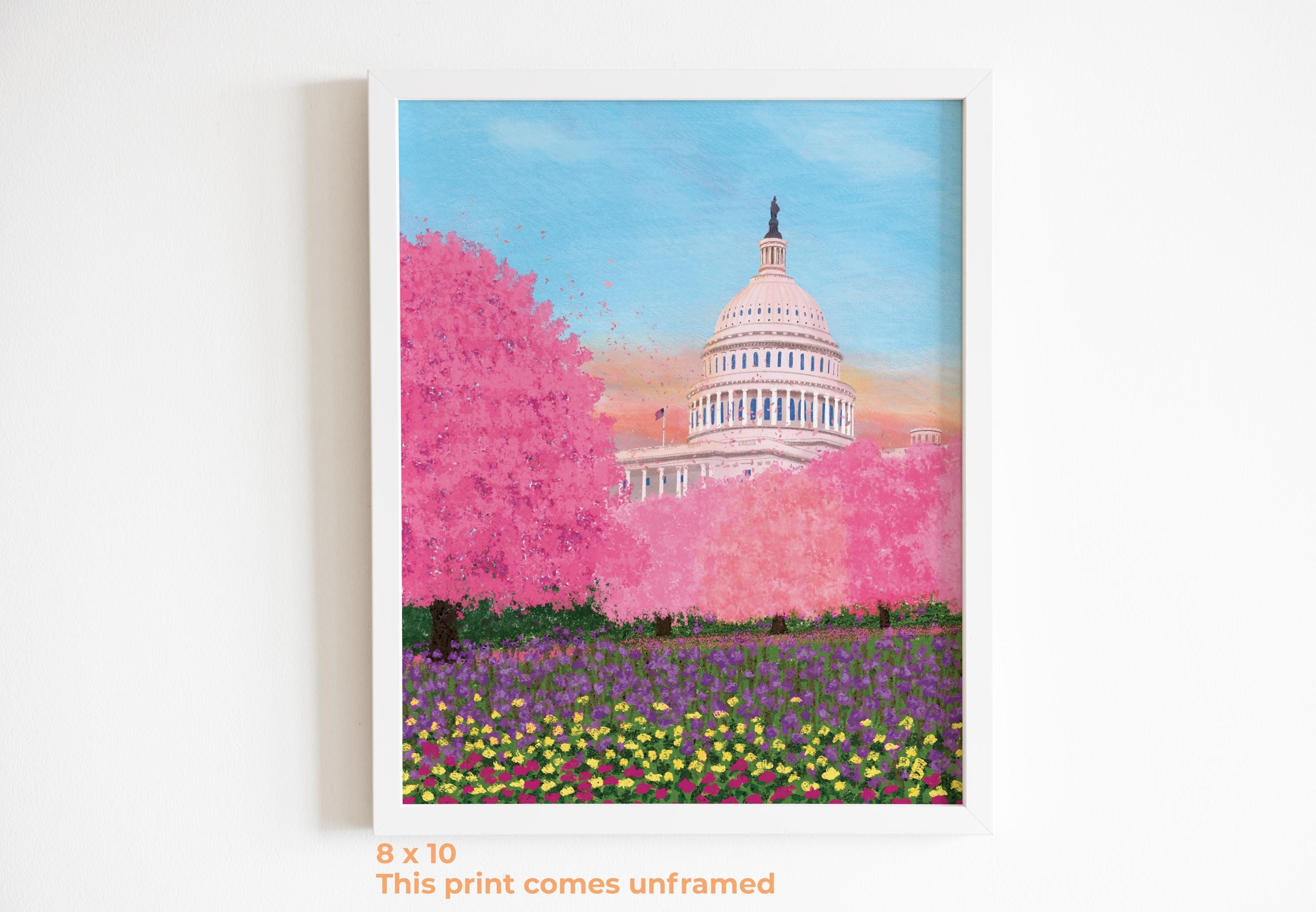 Capitol Building in Spring Print