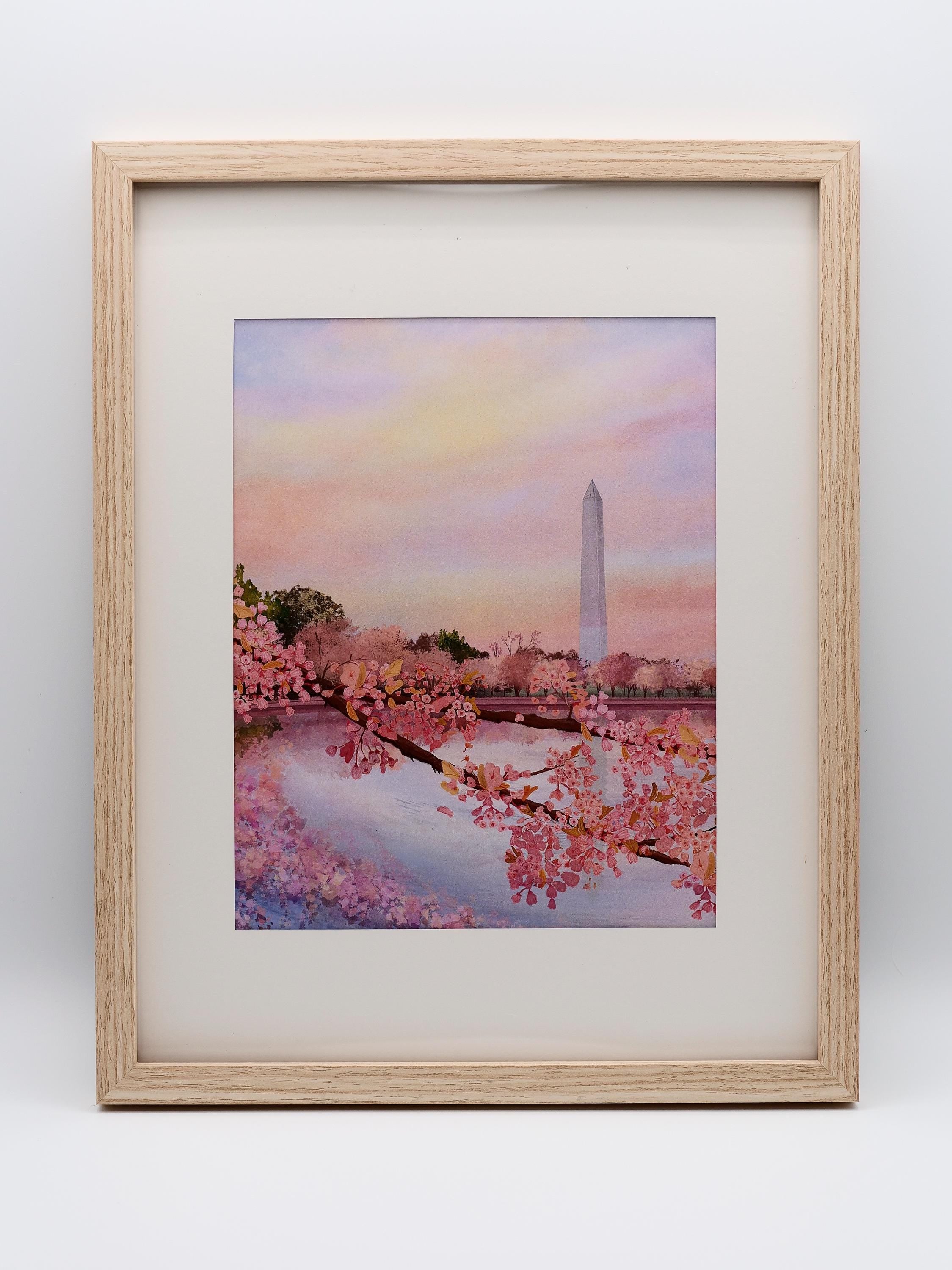 Washington Monument in Bloom Print