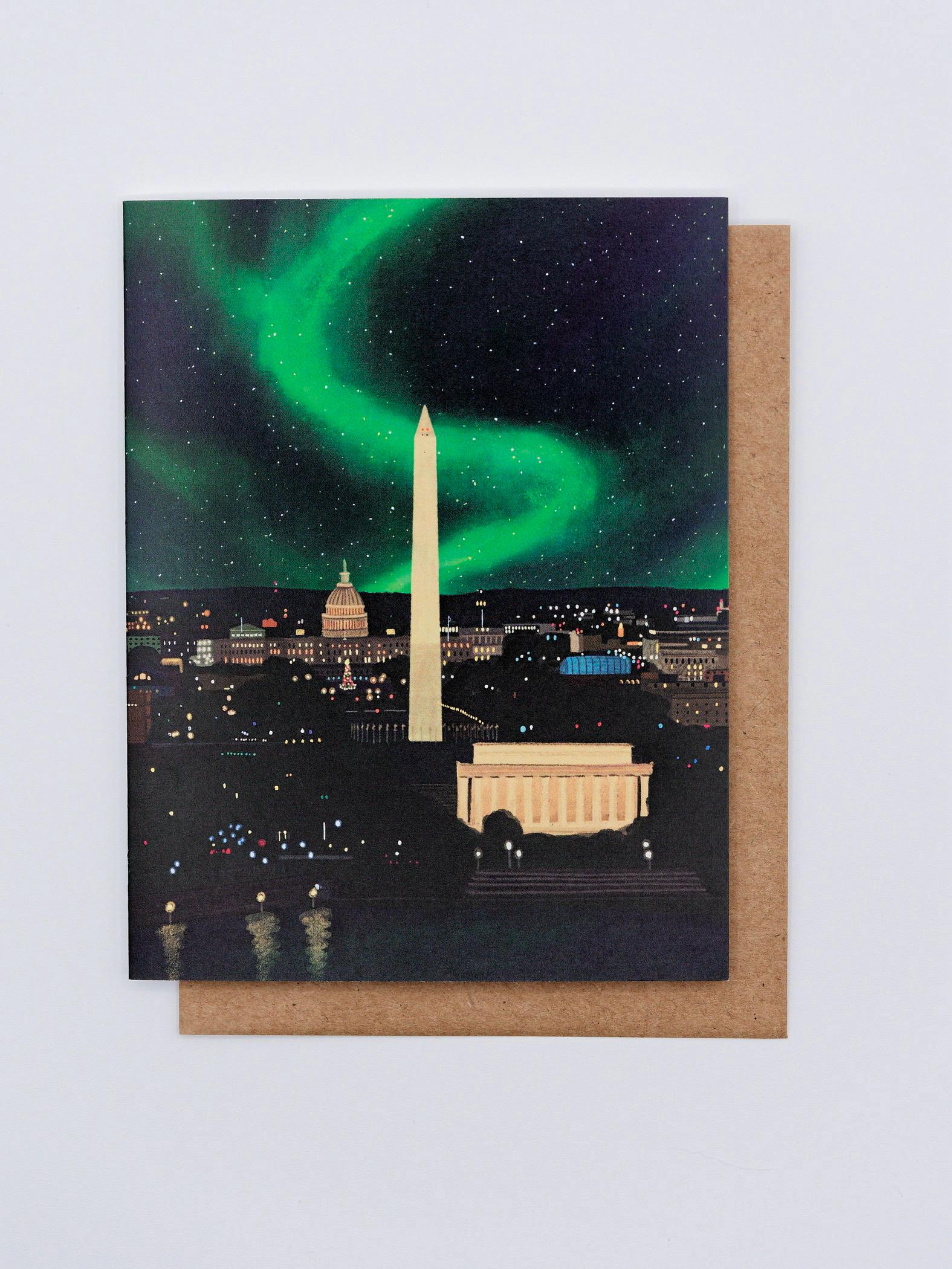 Northern Lights in DC Card
