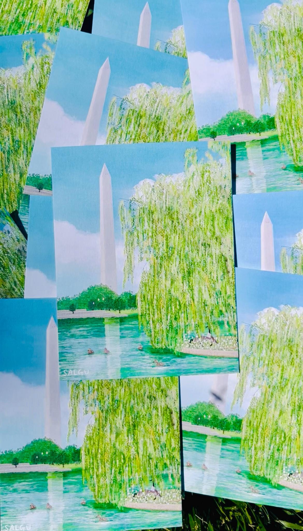 Constitution Gardens Summer Postcard