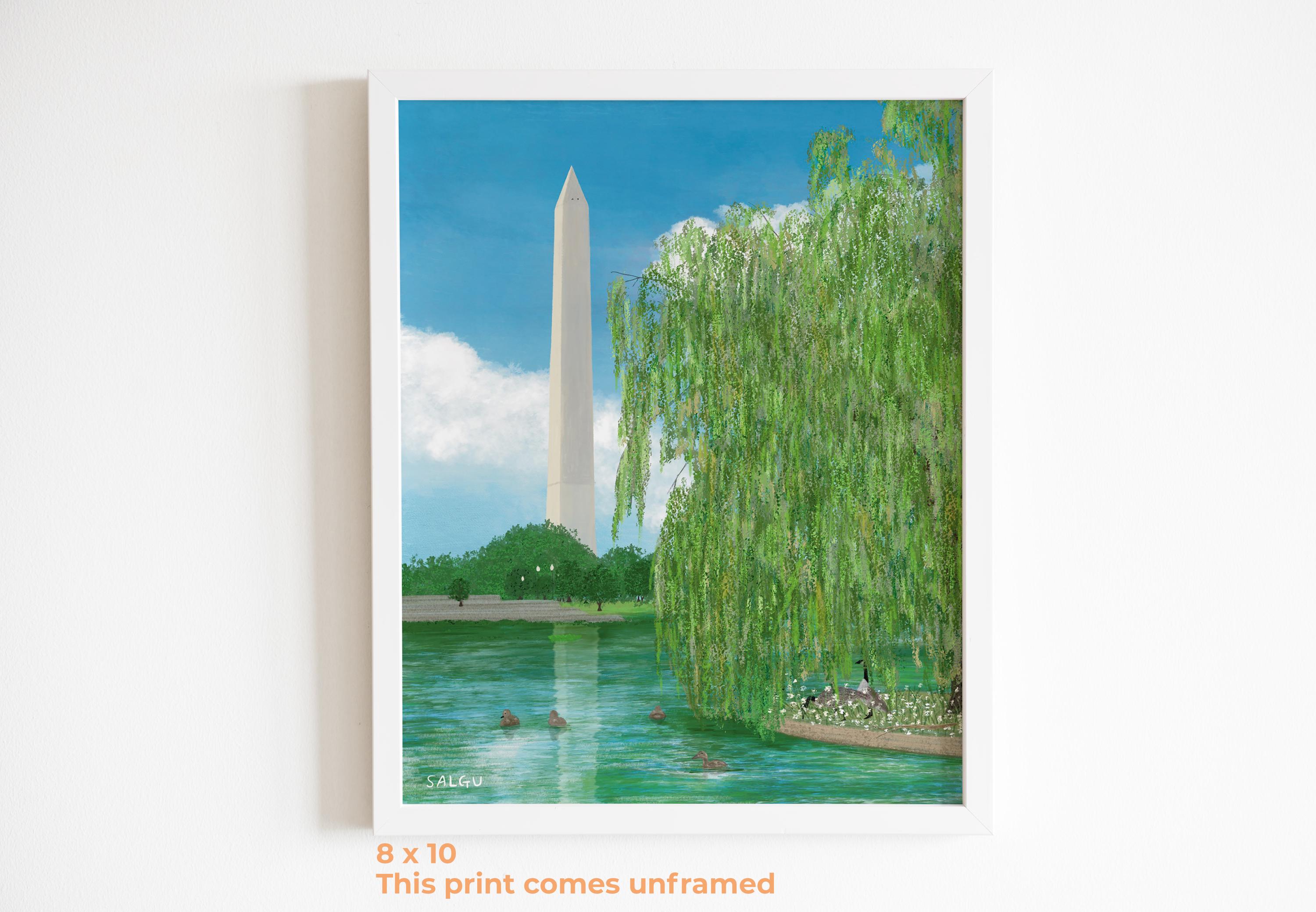 Washington Monument from Constitution Gardens Print