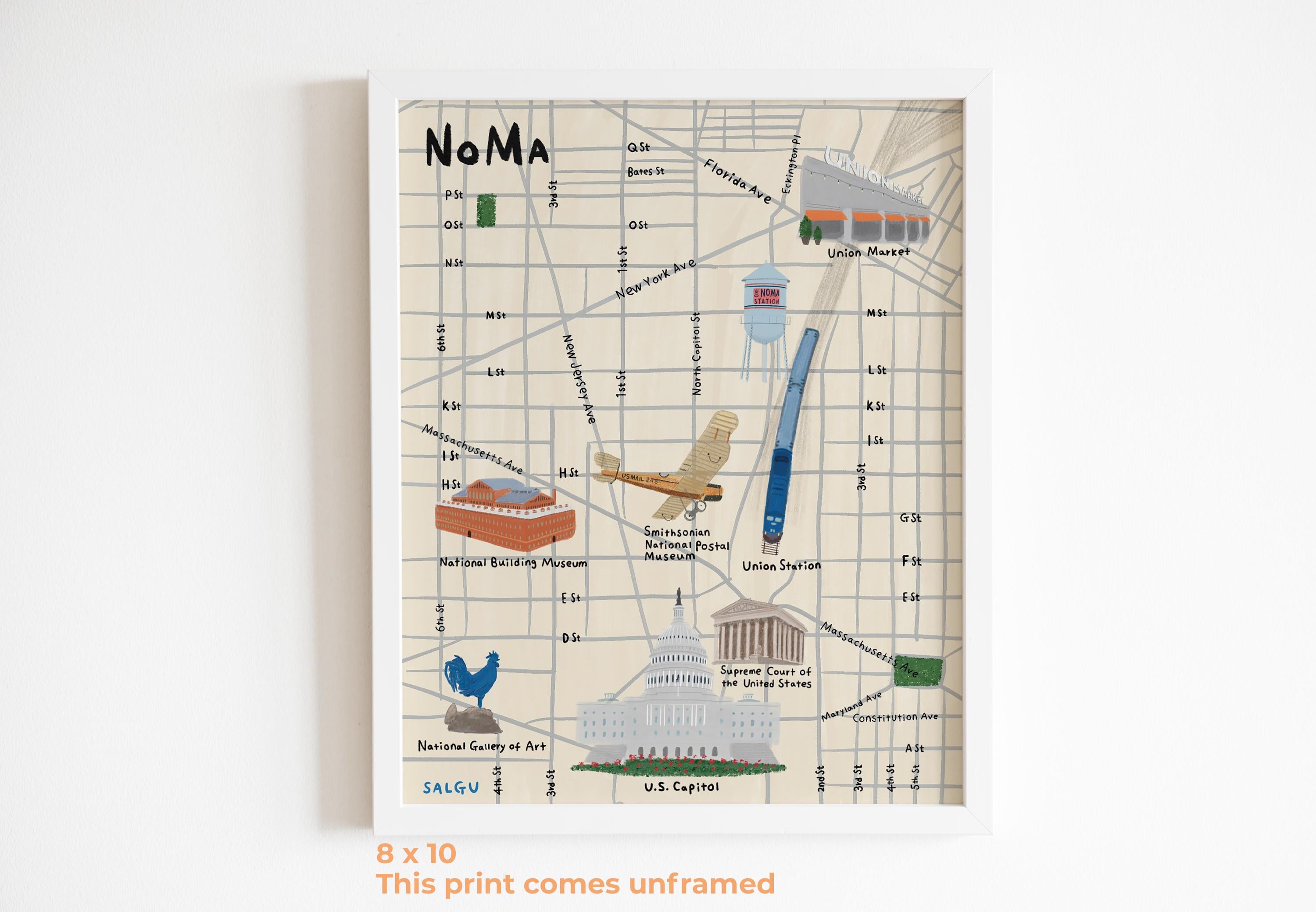NoMa Map Print