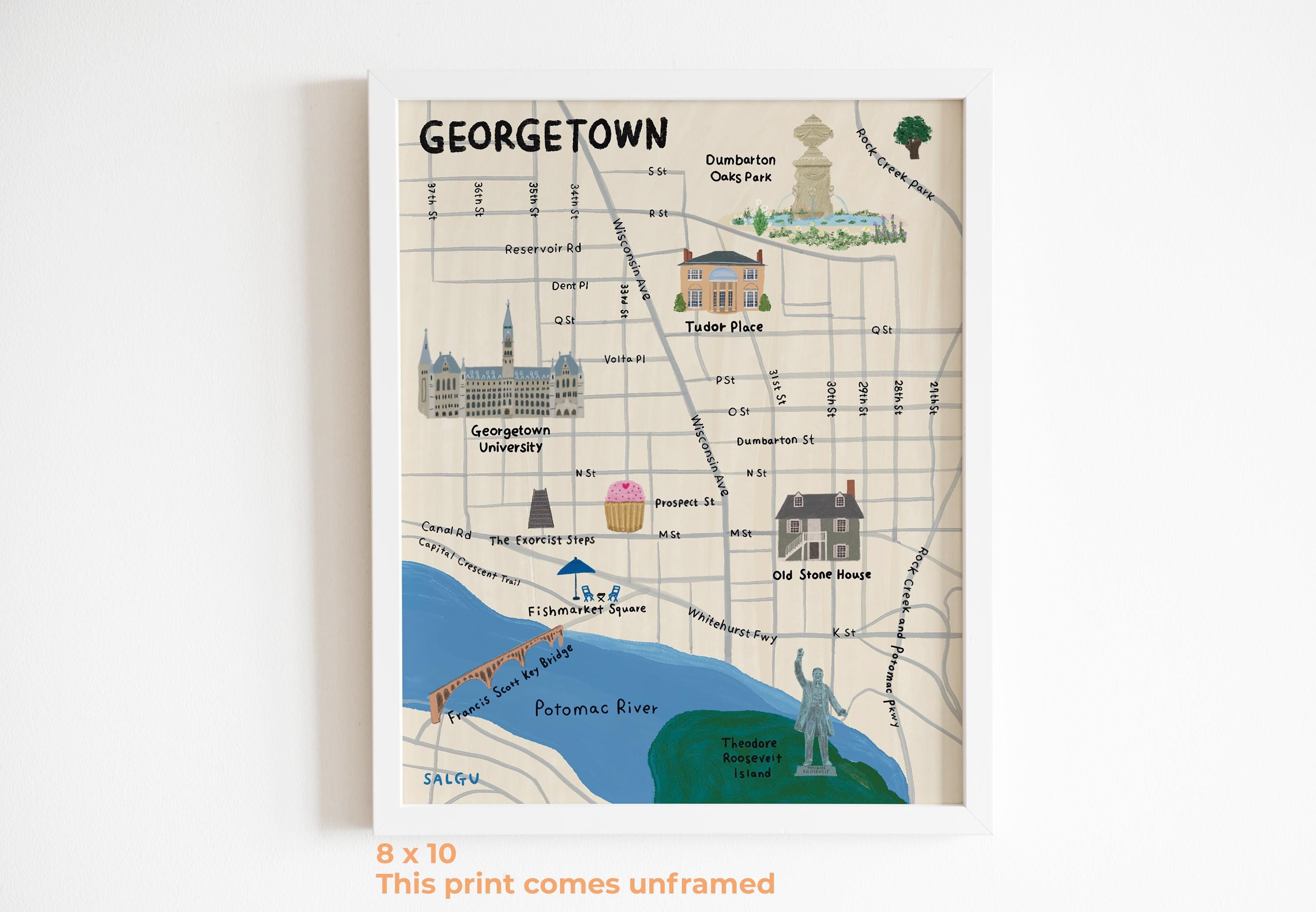 Georgetown Map Print