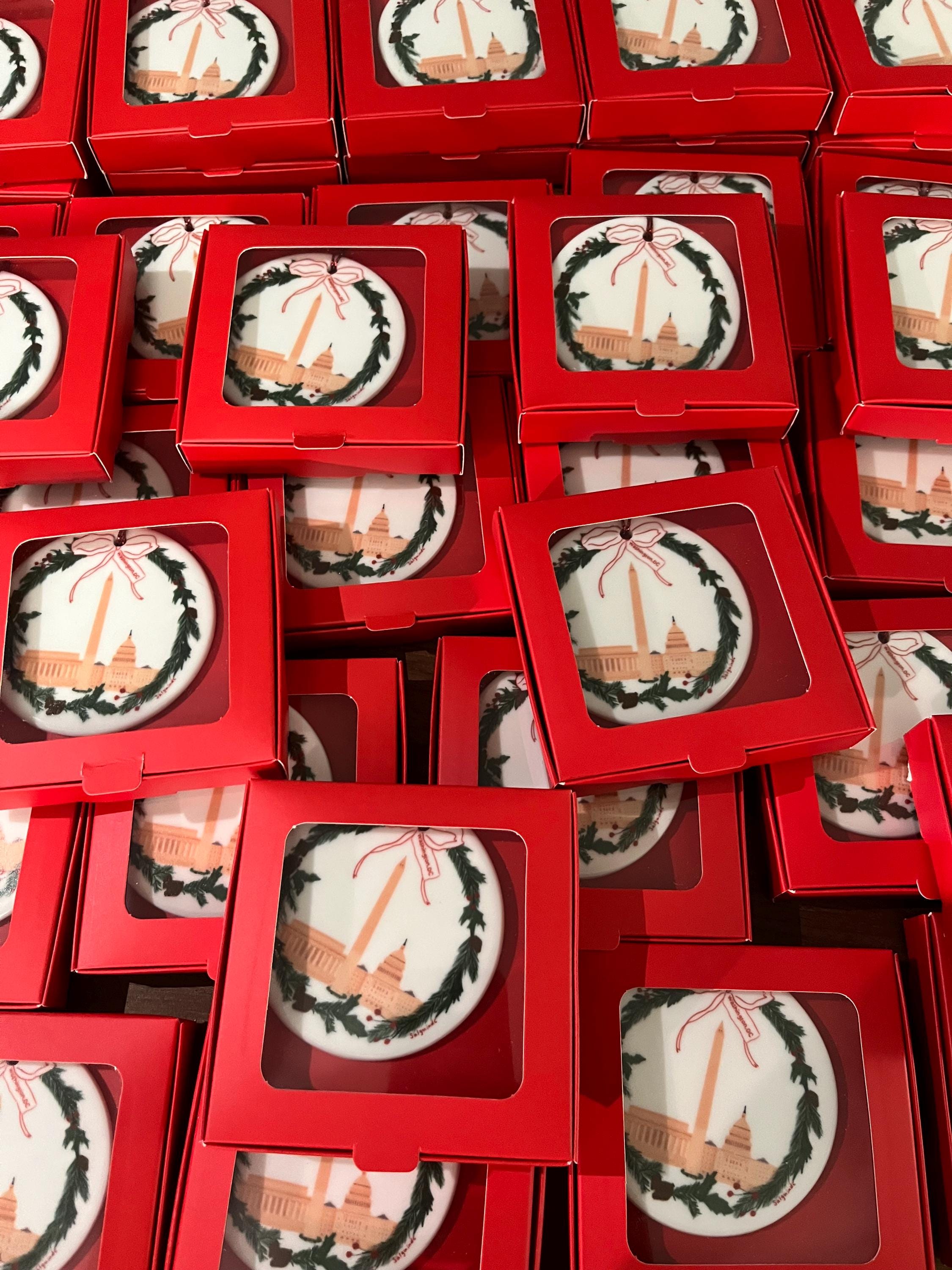 DC Wreath Christmas Ornament