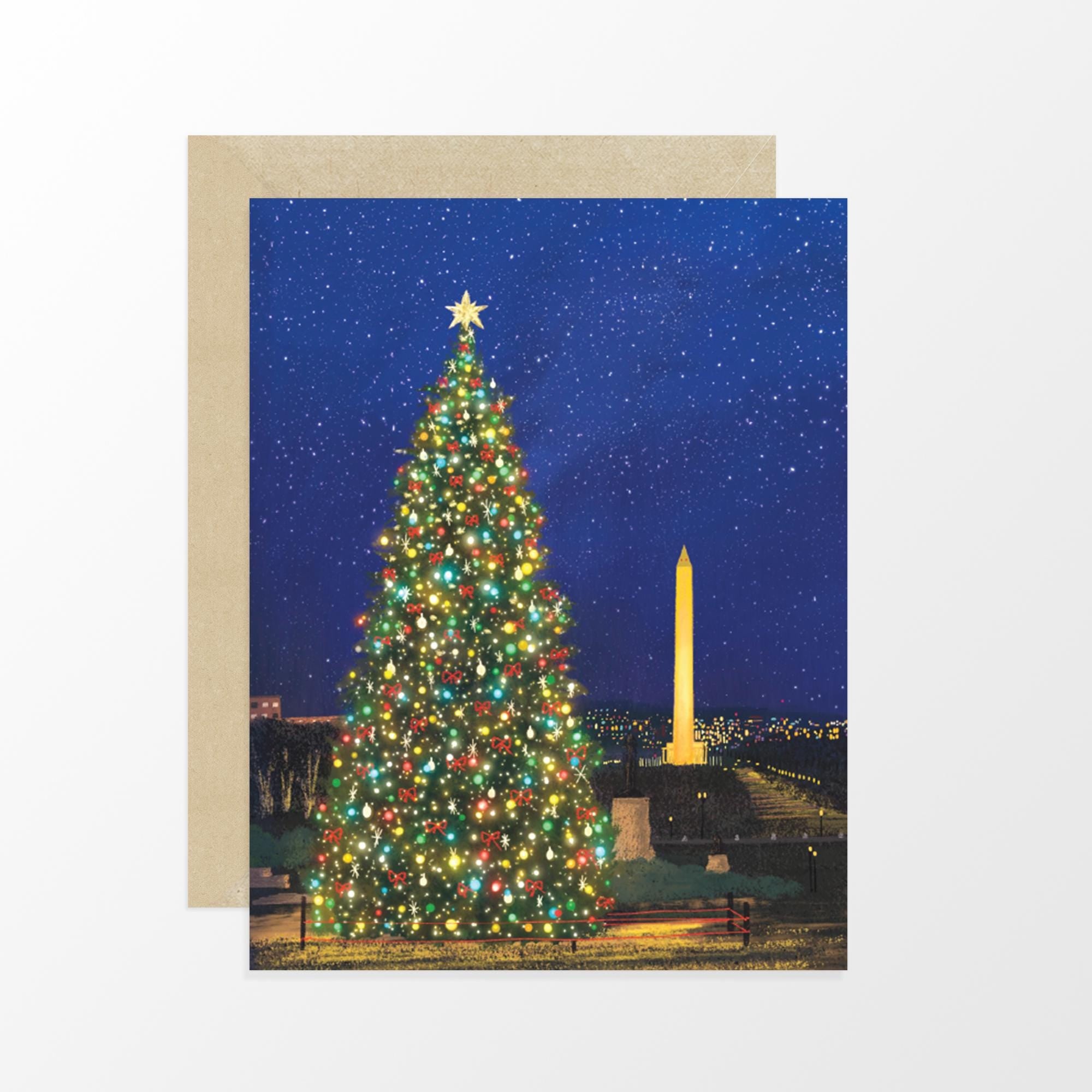 National Christmas Tree Card