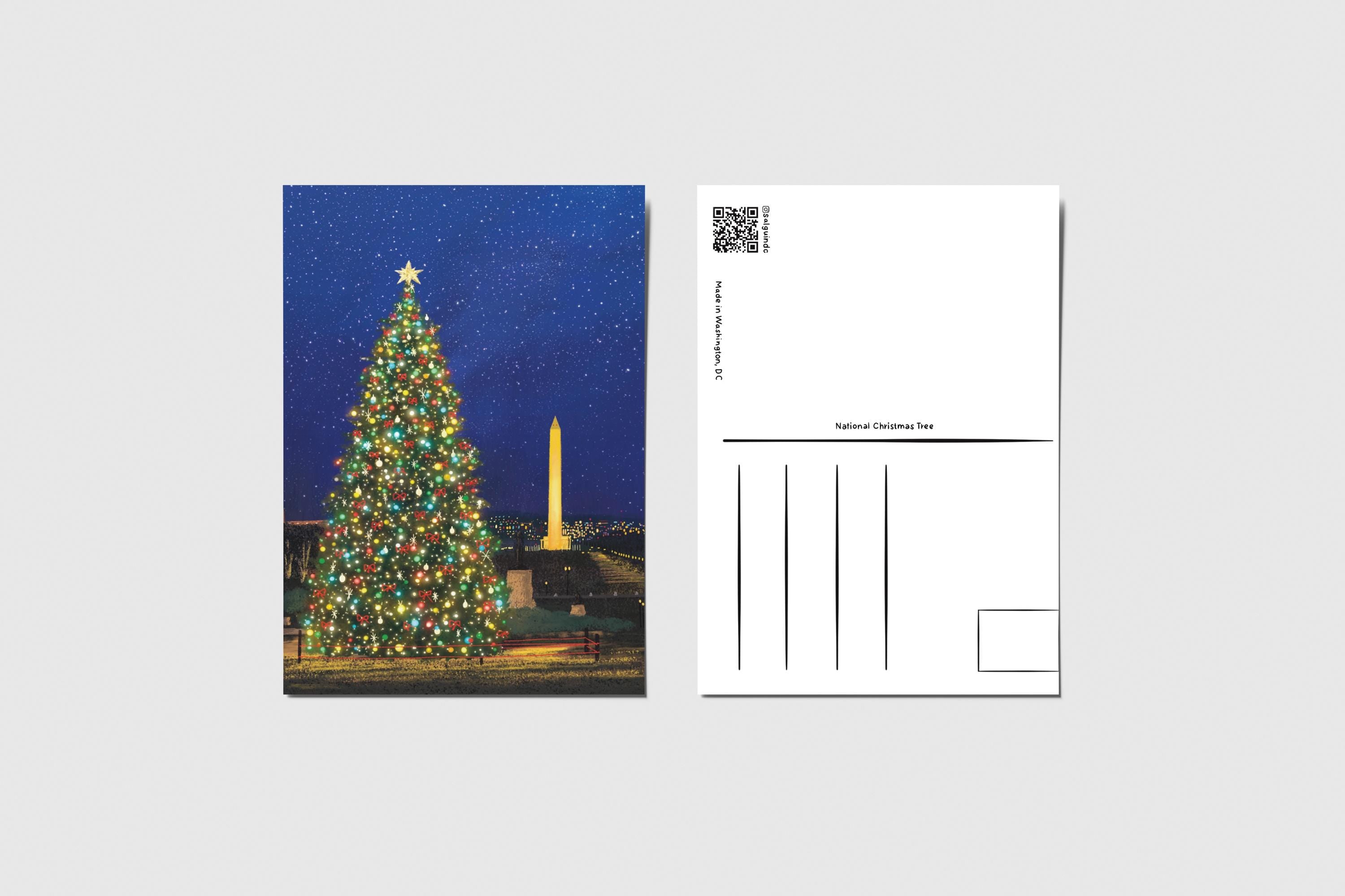 National Christmas Tree Postcard
