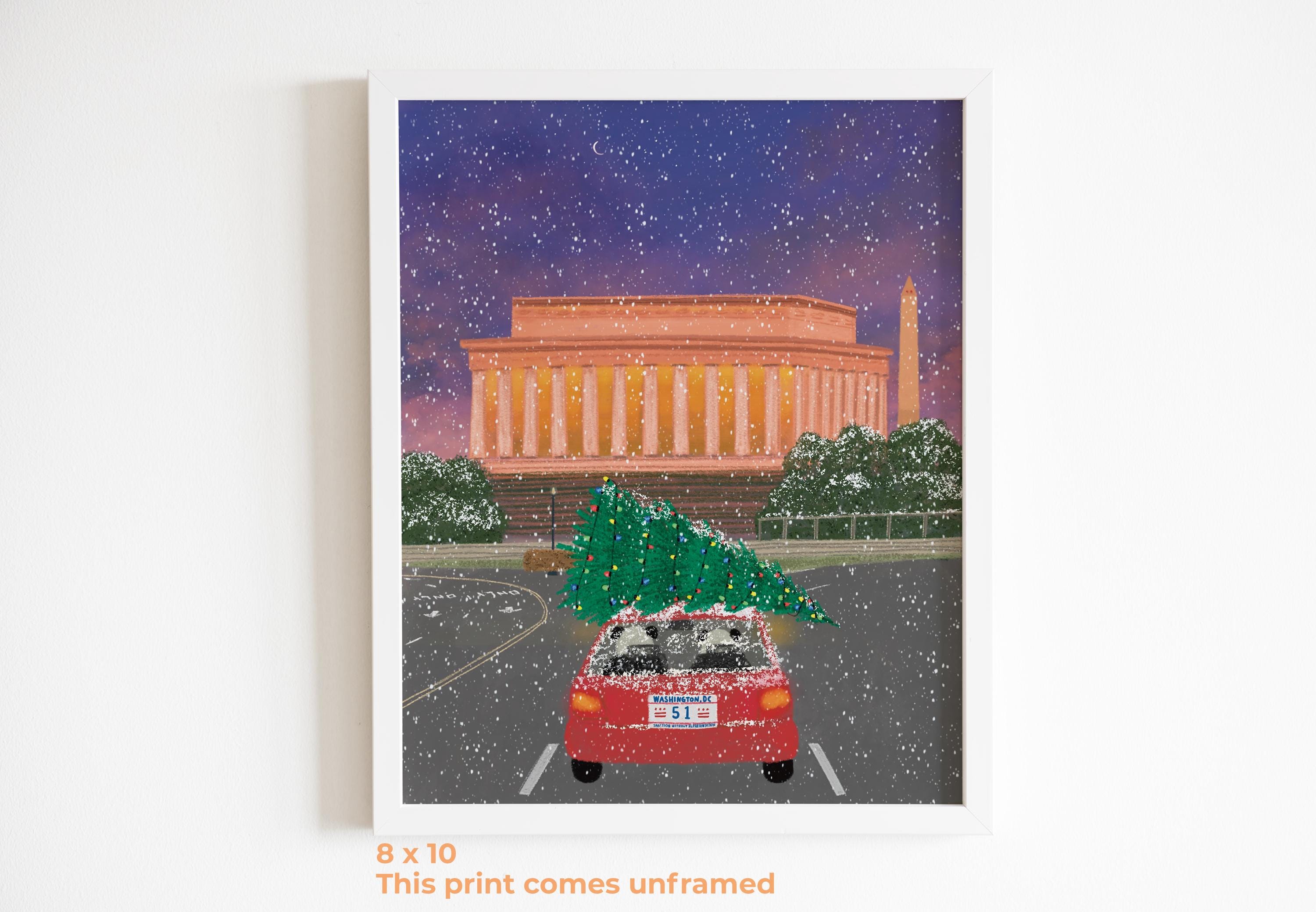 Lincoln Memorial from Arlington Memorial Bridge Print