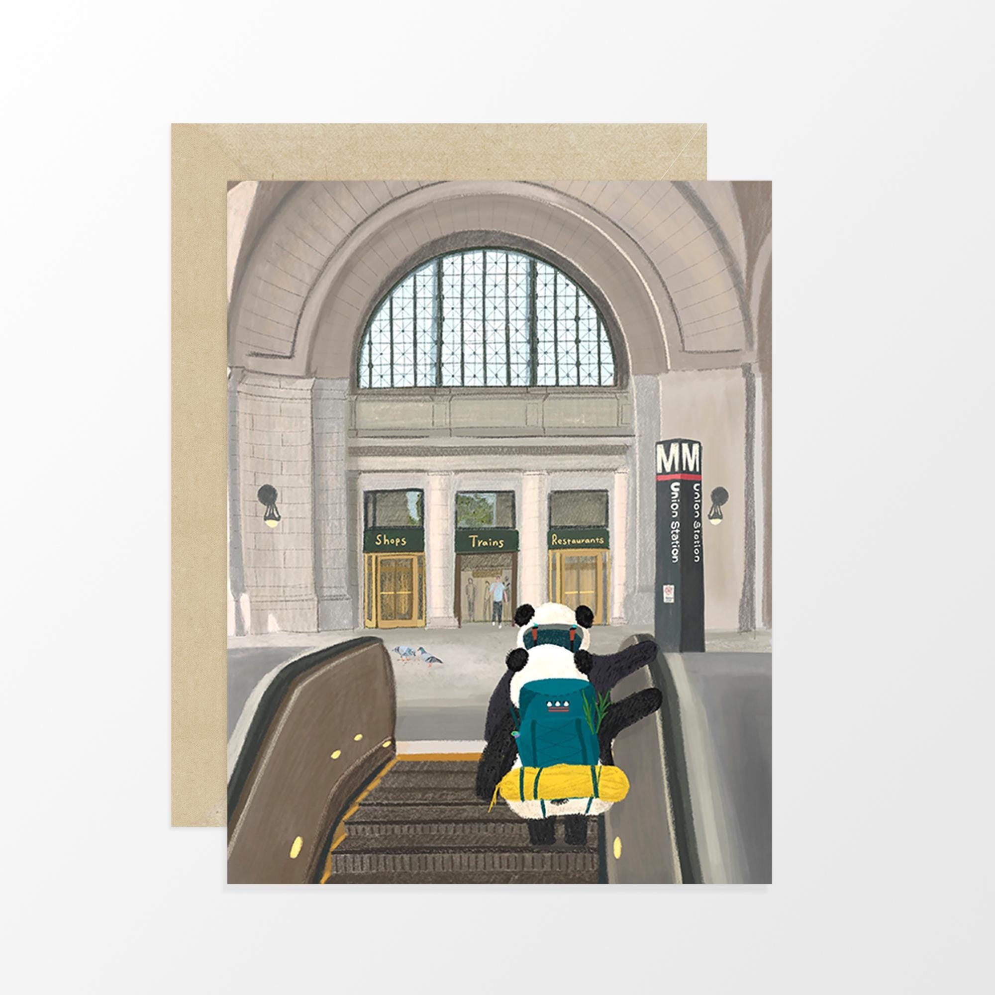 Pandas at Union Station Card