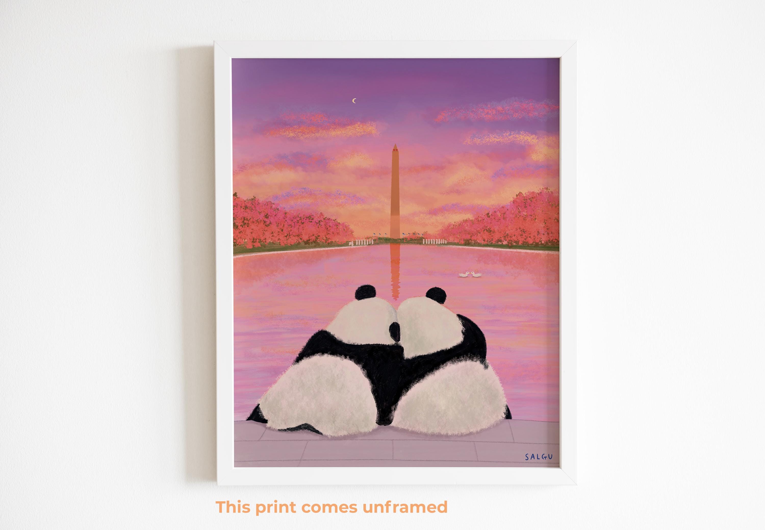 Pandas in Love Print