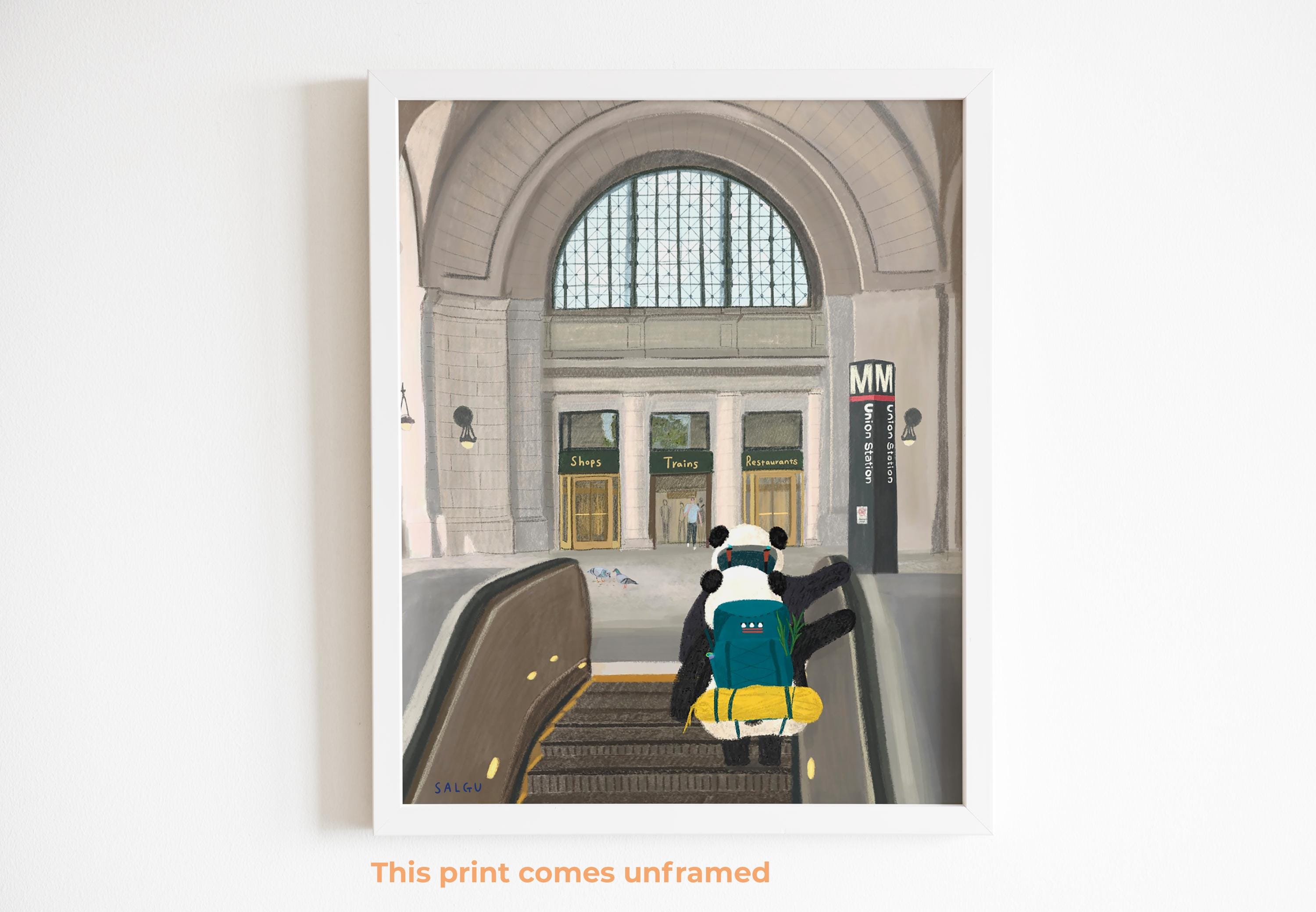 Pandas at Union Station Print